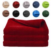 RĘCZNIK KĄPIELOWY bawełniany DUŻY ręcznik SPA HOTELOWY czerwony 70x140