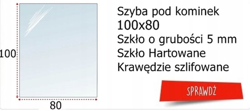 SZYBA PODSTAWA POD Kominek Hartowana szkło 80X60 blacha zdjęcie 7
