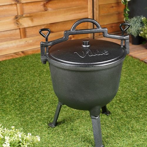 Kociołek Żeliwny Garnek Myśliwski Węgierski Pieczonki Prażone Ognisko 10L na Arena.pl