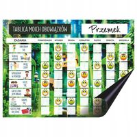 Tablica motywacyjna Magnetyczny Planer obowiązków dla dzieci motyw gry