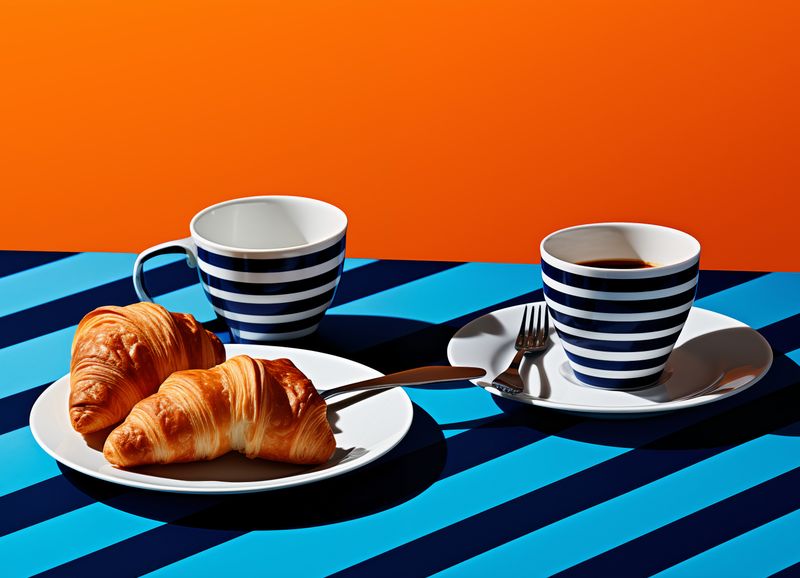 Plakat 18x13cm Croissanty zdjęcie 1