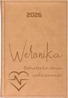 KALENDARZ A5 2026 dzienny książkowy z grawerem DLA doktora Z IMIENIEM