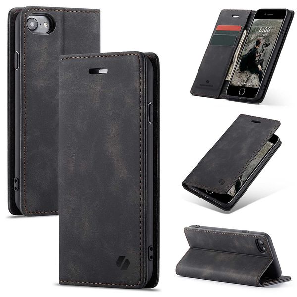 Spacecase Wallet Iphone 7/8/Se 2020 Black zdjęcie 11