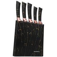 zestaw 5 noży kuchennych w bloku klausberg kb-7768