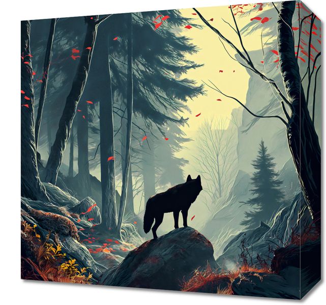 Obraz 40x40cm Leśne Echa zdjęcie 1