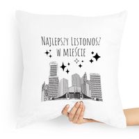 Poduszka Prezent Dla Listonosza Najlepszy W Z Nadrukiem Ze Zdjęciem