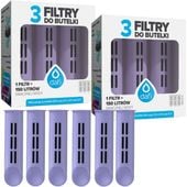 6 Wkładów filtrujących filtr do butelki DAFI SOFT SOLID Lawendowe