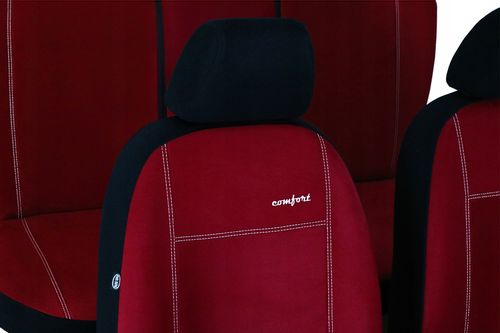 Pokrowce uniwersalne Comfort alkantara czerwone na Arena.pl