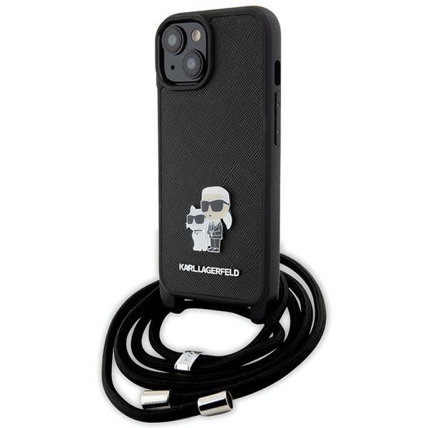 Etui Karl Lagerfeld do iPhone 15, iPhone 14, iPhone 13, Czarny zdjęcie 1