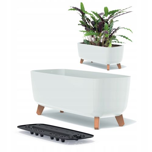 Doniczka na nóżkach Gracia Case DGCL400 Biała na Arena.pl