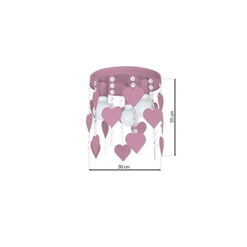 Lampa Sufitowa CORAZON VIOLET 3xE27 na Arena.pl