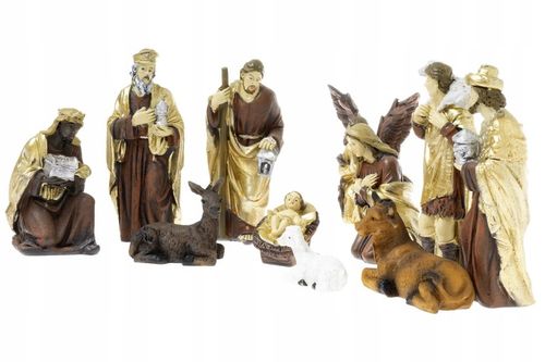 Elegancki Zestaw Figur do Szopki Bożonarodzeniowej Idealny Prezent 11el.10c na Arena.pl