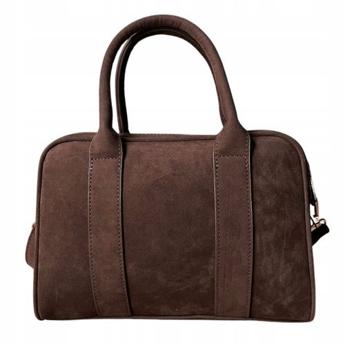 Flora&Co czekoladowa torebka zamszowa listonoszka eco skóra zamsz brąz na Arena.pl