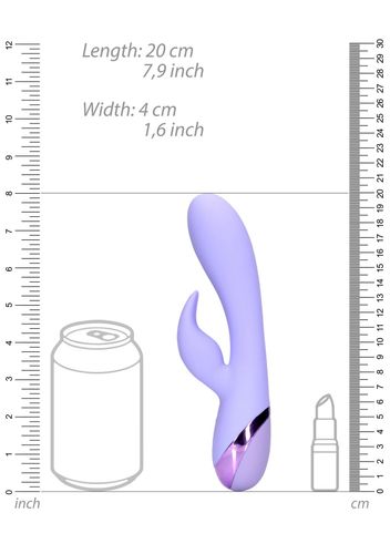 Smooth Silicone Rabbit Vibrator   Digital Lavender na Arena.pl