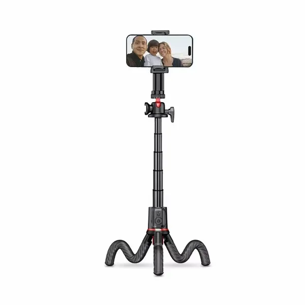 Selfie stick L07S Bluetooth statyw Flexible Tripod Black zdjęcie 1