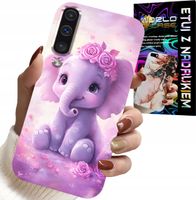 ETUI DO SAMSUNG GALAXY A70 - SŁODKI SŁONIK NA RÓŻOWYM TLE CASE +FOLIA