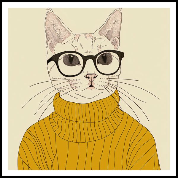 Plakat 80x80cm Intelektualista zdjęcie 3