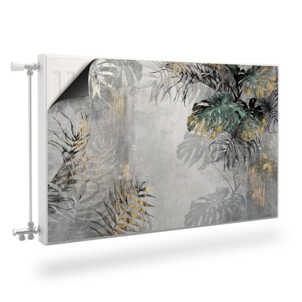 Mata MAGNETYCZNA Grzejnika Tropikalne Liście Rośliny 80cm x 60cm zdjęcie 1