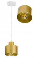 LAMPA sufitowa WISZĄCA ZWIS żyrandol metal złoty 1