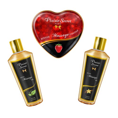 olejek 2 szt. o różnym zapachu  i świeca do masażu erotycznego. zestaw na Arena.pl