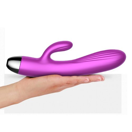 Wibrator-Silicone Vibrator and Pulsator Purple USB 7+7 Function / Heating na Arena.pl