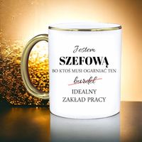 KUBEK PREMIUM DLA SZEFOWEJ URODZINY IMIENINY ŚMIESZNY PREZENT