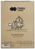 szkicownik na spirali happy color plenerowy a5 70 arkuszy 90g