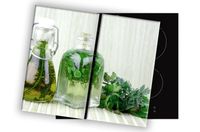 SZKLANA DESKA NA KUCHENKĘ 2x30x52 079C ZIOŁA