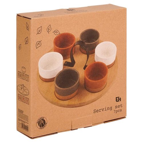 Miseczki na przekąski ceramiczne na tacy 7 el. na Arena.pl