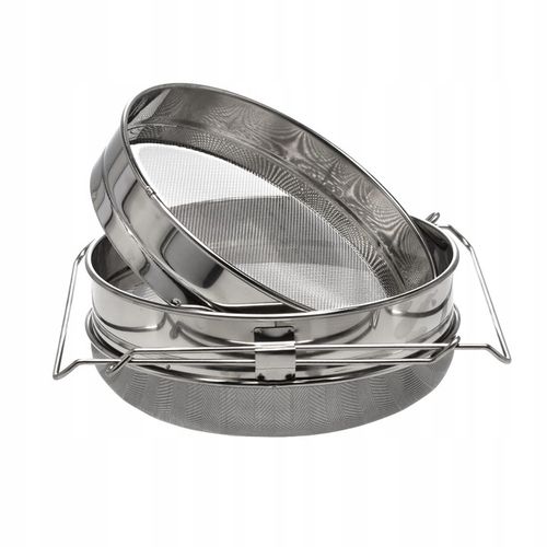 CEDZAK DO MIODU SITO PODWÓJNE NIERDZEWNE WIADRO ODSTOJNIK Z REGULACJĄ 24 cm na Arena.pl