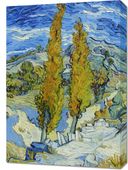Obraz 50x70cm The Poplars at Saint-Rémy, Van Gogh Vintage