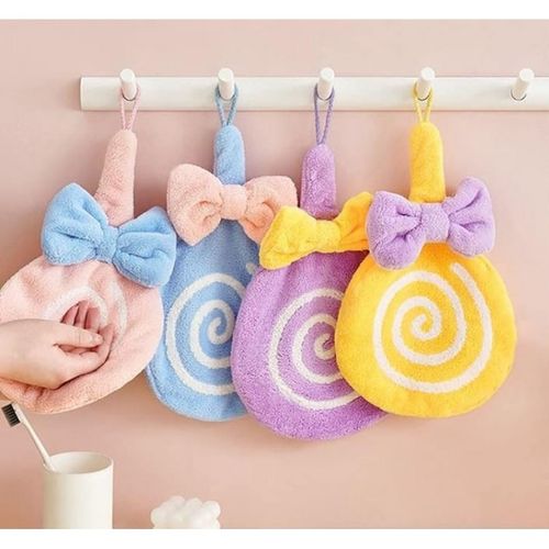 Szybkoschnący ręcznik do rąk na sznurku - wzór lizak z kokardką REC57WZ3 na Arena.pl