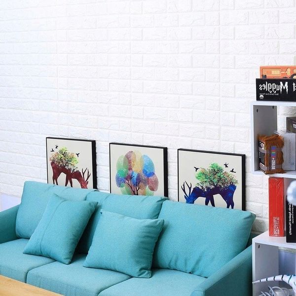 PANELE ŚCIENNE DO KUCHNI CEGŁA SAMOPRZYLEPNA ZESTAW 10 SZTUK ŁATWY MONTAŻ zdjęcie 15