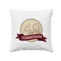 Czterdziestolatek - moneta - poduszka na prezent URODZINY 40 LAT