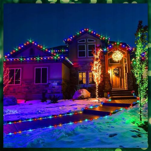 LAMPKI CHOINKOWE MULTIKOLOR 200 LED FLASH WEW/ZEW 15M ŚWIĄTECZNE NA CHOINKĘ na Arena.pl