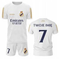 Strój piłkarski z własnym nadrukiem Real Madryt