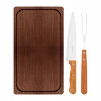 ZESTAW DO GRILLA BBQ 3 el. Tramontina – Churrasco, nóż, widelec, deska