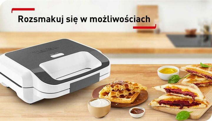 Opiekacz do kanapek tostów TEFAL Snack XL SW7011 Gofrownica Toster zdjęcie 4
