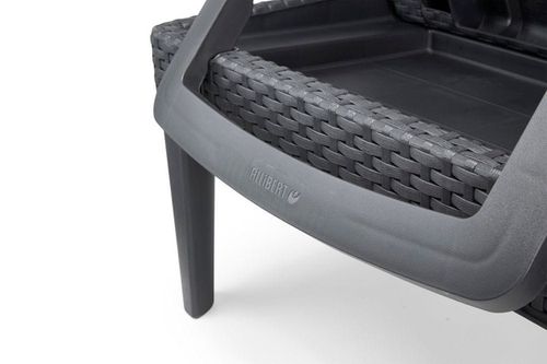 Leżak ogrodowy składany regulowany Jaipur grafitowy Keter na Arena.pl