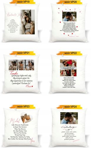foto PODUSZKA PREZENT na Walentynki z napisem na Arena.pl