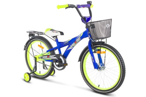 Rower 20 MEXLLER BMX niebiesko-seledyn. mat + koszyk 17r na Arena.pl