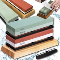 OSTRZAŁKA DO NOŻY KUCHENNYCH NOŻYCZEK KAMIEŃ WODNY ZESTAW DO OSTRZENI