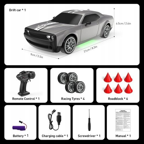 Auto Zdalnie Sterowane Driftu do Samochód Sterowany RC Na Pilot 1 m6mt9m na Arena.pl