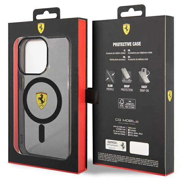 Etui Ferrari do iPhone 14 Pro Max, Czarny MagSafe zdjęcie 8