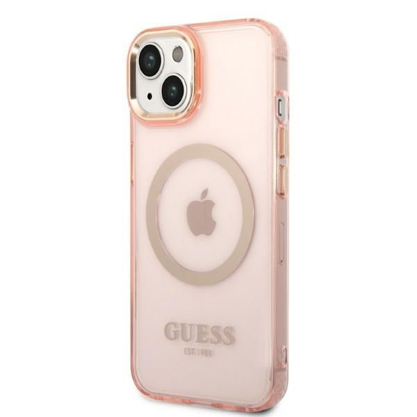 Etui Guess do iPhone 15 Plus, iPhone 14 Plus, Różowy, MagSafe zdjęcie 2