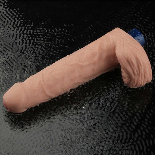 9" real softee rechargeable tpe vibrating dildo(flesh) na Arena.pl