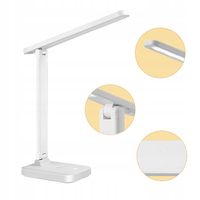 Lampka biurkowa nocna naturalna biel na USB