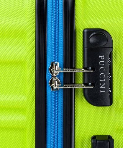 Walizka Średnia Podróżna Na Kółkach Twarda ABS PUCCINI Limonkowa ABS018B 5B na Arena.pl