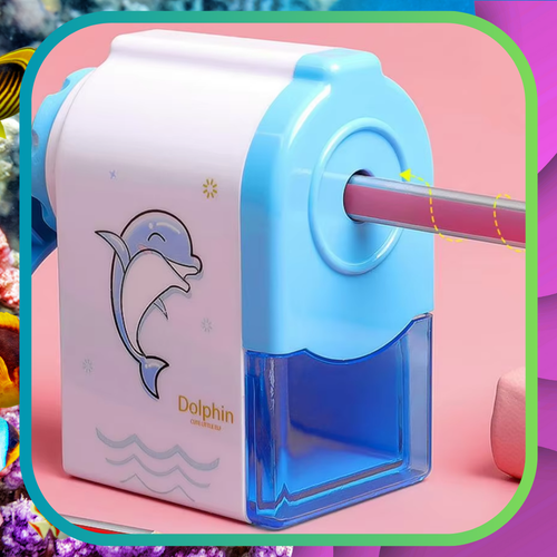 temperówka strugaczka  z pojemnikiem ręczna na korbkę nicekids niebieski na Arena.pl