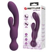 Wibrator Króliczek Z Podwójnym Silnikiem 10 Funkcji Pretty Love All Rounder